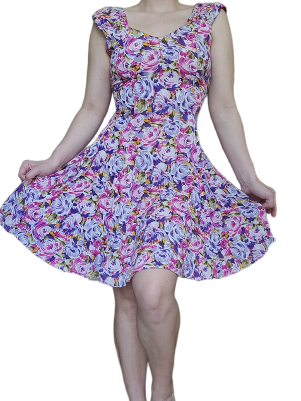 Vintage Floral Mini Dress